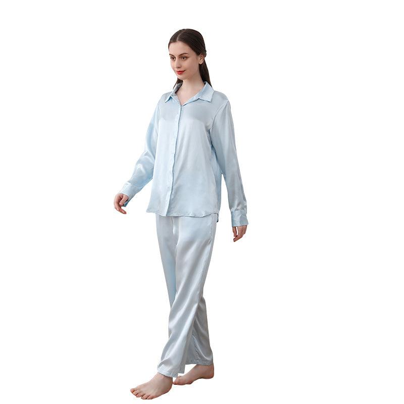 Long sale silk pajamas