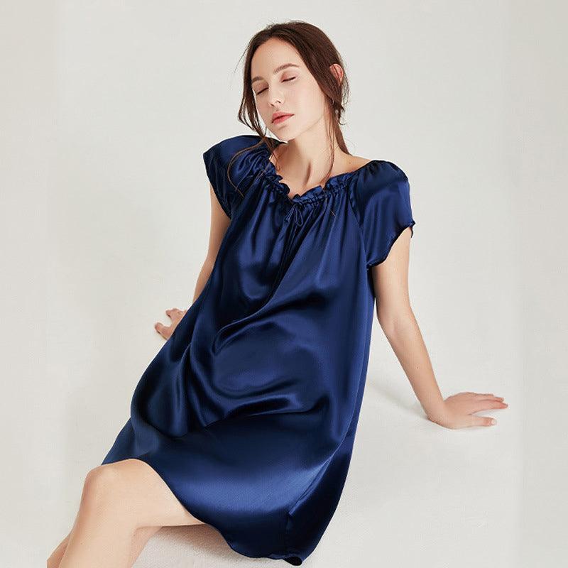 Silk short sale night dress