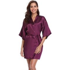 Luxury Comfortable Silk Robe For Women 100% Mulberry Silk Nightwear Bathrobe - avasilk