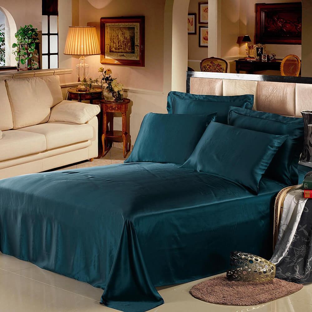 22 Momme Seamless Pure 4PCS Silk Bedding Set - avasilk